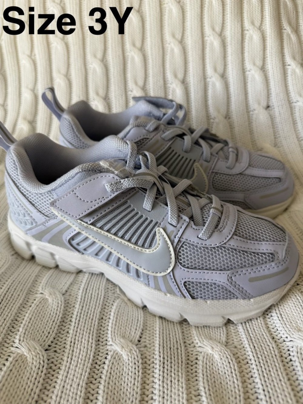 Nike Vomero 5 Sneakers Youth Sz 3 NEW Athletic Running Shoes Hook & Loop Lace-Up